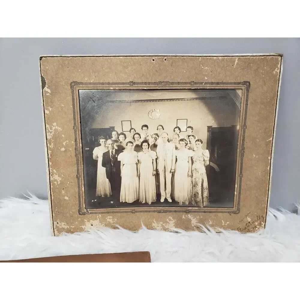 3 Beautiful Antique‎ Framed Wedding Bridal Photograph Picture Family Bride Groom